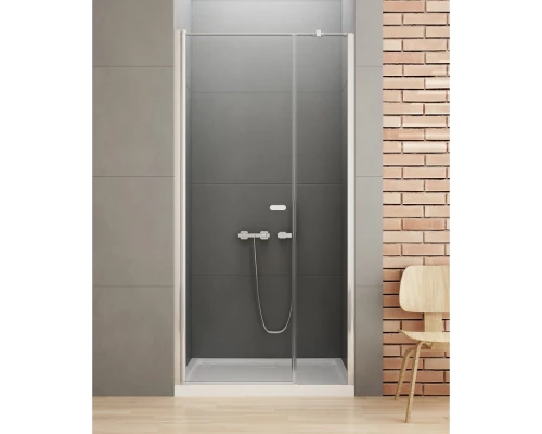 Дверь в нишу NEW TRENDY NEW SOLEO PLUS 100x195 D-0139A/D-0094B (хром) Elit-san.ru