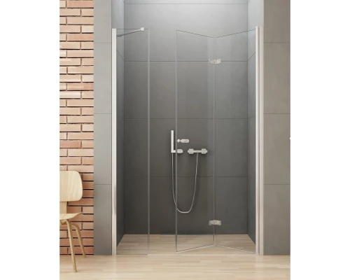 Дверь в нишу NEW TRENDY NEW SOLEO PLUS R 110x195 D-0152A/D-0094B (хром) Elit-san.ru