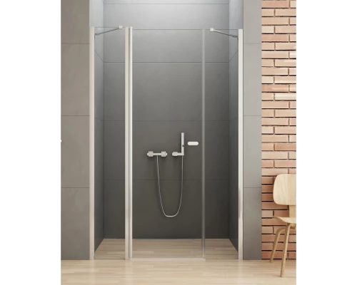 Дверь в нишу NEW TRENDY NEW SOLEO PLUS 130x195 D-0173A (хром) Elit-san.ru