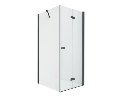 Душевое ограждение NEW TRENDY NEW SOLEO BLACK складные двери R 70x110x195 D-0237A/D-0148B (черный) Elit-san.ru