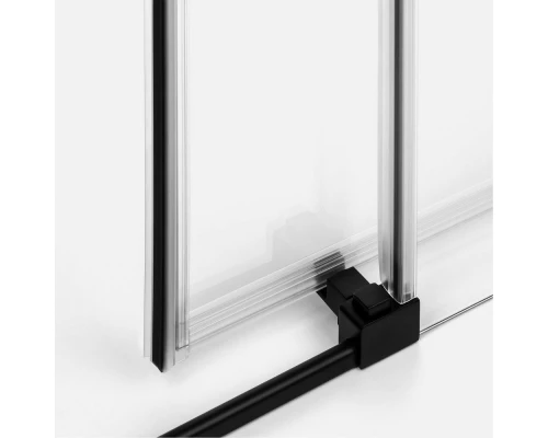 Дверь в нишу NEW TRENDY PRIME BLACK 140х200 L D-0324A (черный) Elit-san.ru