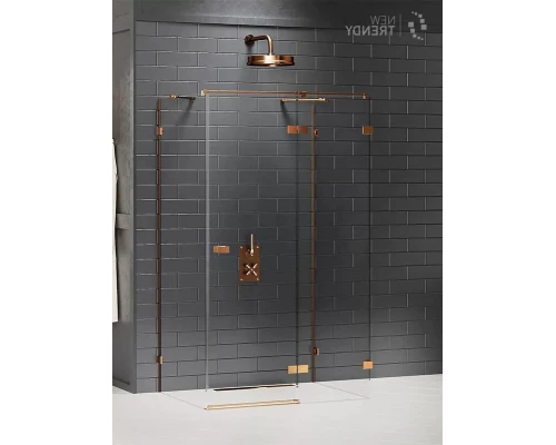 Душевое ограждение NEW TRENDY AVEXA COPPER BRUSHED R 110x100x200 EXK-3741 (брашированная медь) Elit-san.ru
