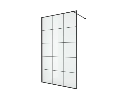 Душевое ограждение NEW TRENDY NEW MODUS BLACK 90x200 EXK-5547 (черный) Elit-san.ru