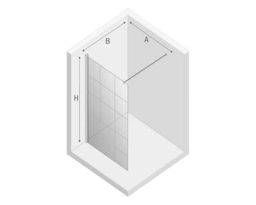 Душевое ограждение NEW TRENDY NEW MODUS BLACK 130x200 EXK-5551 (черный) Elit-san.ru