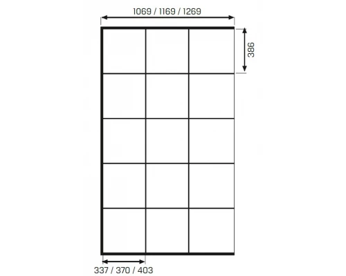 Душевое ограждение NEW TRENDY NEW MODUS BLACK 130x200 EXK-5551 (черный) Elit-san.ru