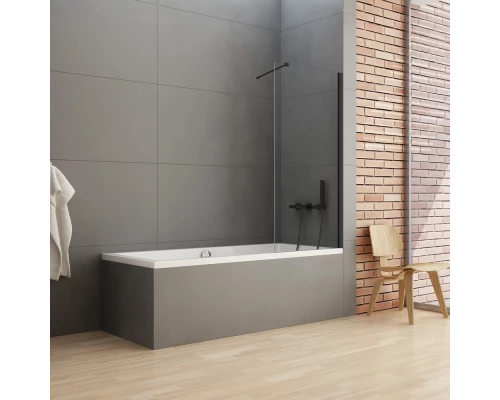 Шторка для ванны NEW TRENDY NEW SOLEO BLACK 80x140 P-0080-WP (черный) Elit-san.ru