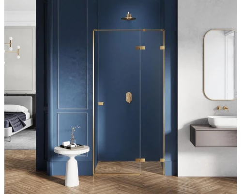 Дверь в нишу NEW TRENDY AVEXA GOLD BRUSHED 100x200 EXK-1719 (брашированное золото) Elit-san.ru