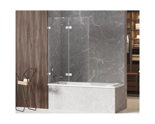 Шторка для ванны NEW TRENDY AVEXA 110x150 EXK-1956 L (хром) Elit-san.ru