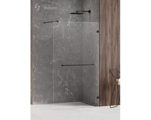 Душевое ограждение NEW TRENDY AVEXA BLACK 60x200 EXK-2676 (черный) Elit-san.ru
