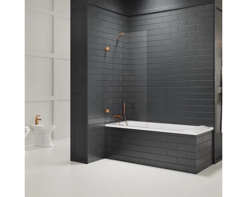 Шторка для ванны NEW TRENDY AVEXA COPPER BRUSHED 60x150 EXK-3803 (брашированная медь) Elit-san.ru