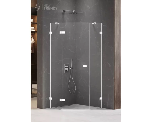 Душевое ограждение NEW TRENDY AVEXA WHITE L 80x80x200 EXK-3862 (белый) Elit-san.ru