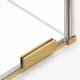 Шторка для ванны NEW TRENDY SMART GOLD BRUSHED 90x150 EXK-7786-WU (брашированное золото)