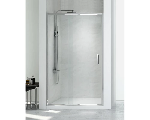 Дверь в нишу NEW TRENDY NEW CORRINA 100x195 D-0089A (хром) Elit-san.ru