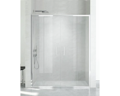 Дверь в нишу NEW TRENDY NEW CORRINA 150x195 D-0184A (хром) Elit-san.ru