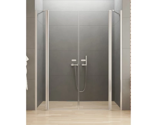 Дверь в нишу NEW TRENDY NEW SOLEO 140x195 D-0265A (хром) Elit-san.ru