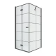 Душевое ограждение NEW TRENDY NEW SOLEO BLACK L 90x90x195 D-0289A/D-0120B (черный) Elit-san.ru