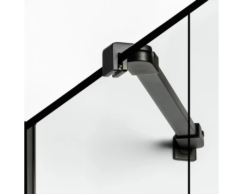 Душевое ограждение NEW TRENDY NEW SOLEO BLACK L 90x90x195 D-0289A/D-0120B (черный) Elit-san.ru