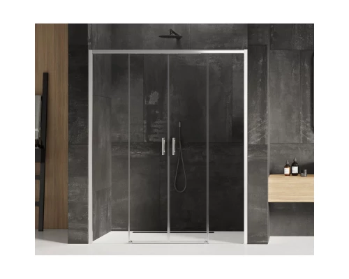 Дверь в нишу NEW TRENDY PRIME 170x200 D-0337A (хром) Elit-san.ru