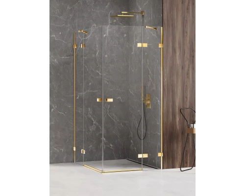 Душевое ограждение NEW TRENDY AVEXA GOLD SHINE 100x80x200 EXK-1700 (золото) Elit-san.ru