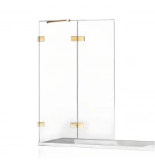 Шторка для ванны NEW TRENDY AVEXA GOLD SHINE 130x150 EXK-2188 L (золото)