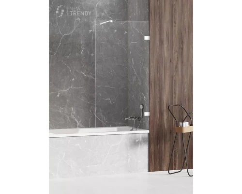 Шторка для ванны NEW TRENDY AVEXA WHITE 60x150 EXK-2961-WP (белый) Elit-san.ru