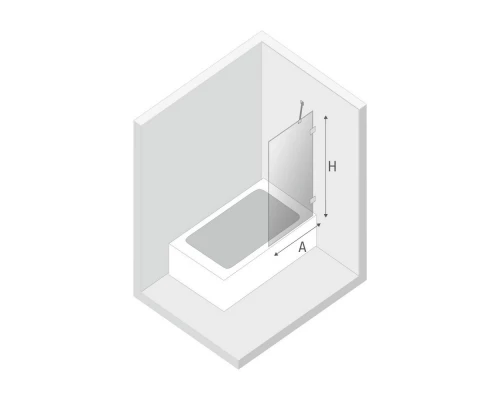 Шторка для ванны NEW TRENDY AVEXA COPPER BRUSHED 80x150 EXK-3805 (брашированная медь) Elit-san.ru