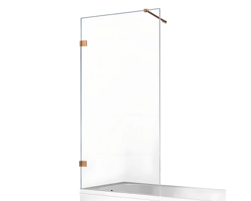 Шторка для ванны NEW TRENDY AVEXA COPPER BRUSHED 100x150 EXK-3807-WP (брашированная медь) Elit-san.ru