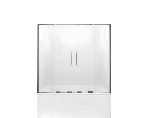 Шторка для ванны NEW TRENDY SMART 180x150 EXK-4108 (хром) Elit-san.ru