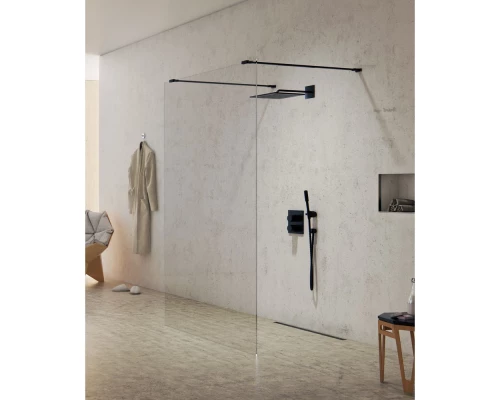 Душевое ограждение NEW TRENDY NEW MODUS BLACK 140x200 EXK-5605 (черный) Elit-san.ru