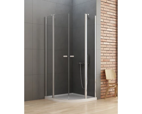 Душевое ограждение NEW TRENDY NEW SOLEO  80x80x195 K-0418 (хром) Elit-san.ru