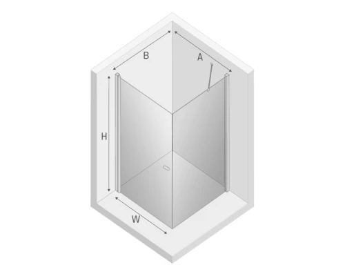 Душевое ограждение NEW TRENDY NEW SOLEO COPPER BRUSHED 90x110x195 K-1975 (брашированная медь) Elit-san.ru