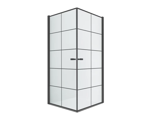 Душевое ограждение NEW TRENDY NEW SOLEO BLACK 90x90x195 D-0285A/D-0285A (черный) Elit-san.ru