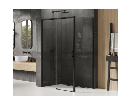 Душевое ограждение NEW TRENDY PRIME BLACK L 120x100x200 D-0320A/D-0130B (черный) Elit-san.ru