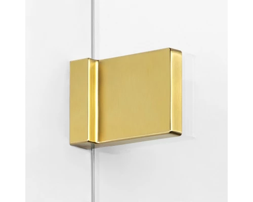 Шторка для ванны NEW TRENDY AVEXA GOLD BRUSHED 120x150 EXK-2014 L (брашированное золото) Elit-san.ru