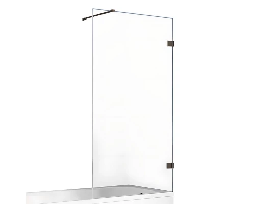 Шторка для ванны NEW TRENDY AVEXA GUNMETAL BRUSHED 70x150 EXK-3517-WP (оружейная сталь) Elit-san.ru