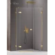 Душевое ограждение NEW TRENDY AVEXA GOLD SHINE L 100x80x200 EXK-3849 (золото) Elit-san.ru