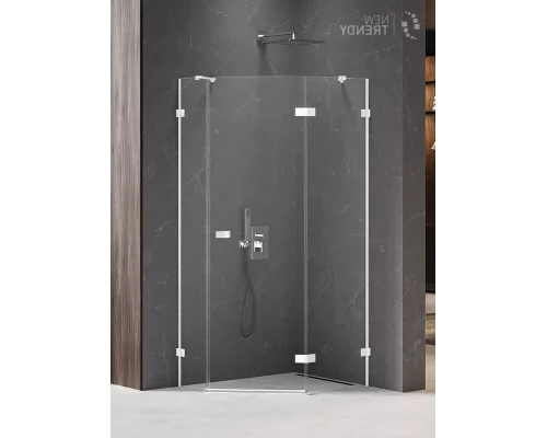 Душевое ограждение NEW TRENDY AVEXA WHITE R 100x80x200 EXK-3869 (белый) Elit-san.ru