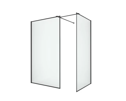 Душевое ограждение NEW TRENDY NEW MODUS BLACK 140x90x200 EXK-5662 (черный) Elit-san.ru