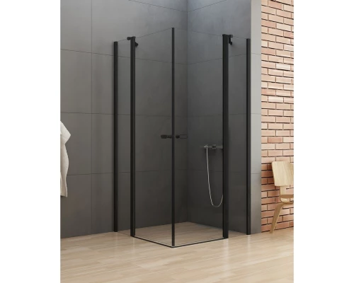 Душевое ограждение NEW TRENDY NEW SOLEO BLACK 2D 90x100x195 K-0554 (черный) Elit-san.ru