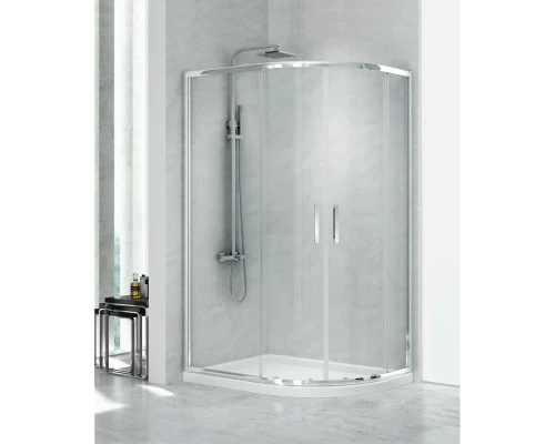 Душевое ограждение NEW TRENDY NEW MAXIMA 100x80x195 K-0577 (хром) Elit-san.ru