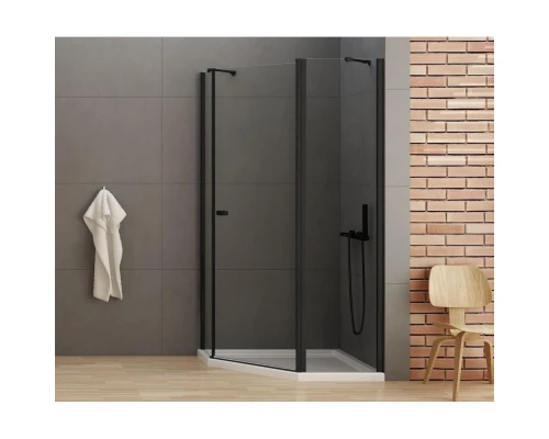 Душевое ограждение NEW TRENDY NEW SOLEO BLACK 100x80x195 K-0615 (черный) Elit-san.ru