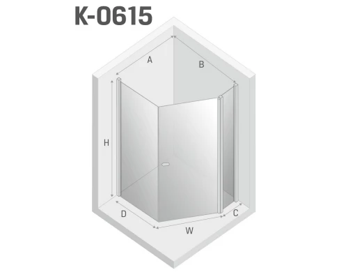 Душевое ограждение NEW TRENDY NEW SOLEO BLACK 100x80x195 K-0615 (черный) Elit-san.ru