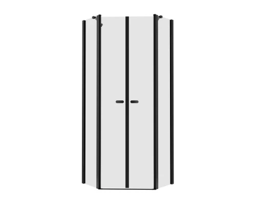 Душевое ограждение NEW TRENDY NEW SOLEO BLACK 80x80x195 K-0616 (черный) Elit-san.ru