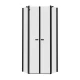 Душевое ограждение NEW TRENDY NEW SOLEO BLACK 80x80x195 K-0616 (черный) Elit-san.ru