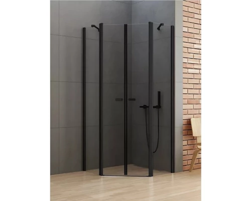 Душевое ограждение NEW TRENDY NEW SOLEO BLACK 80x80x195 K-0616 (черный) Elit-san.ru