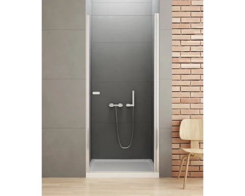 Дверь в нишу NEW TRENDY NEW SOLEO одинарная 100x195 D-0122A (хром) Elit-san.ru