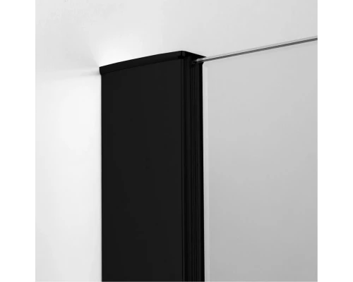 Душевое ограждение NEW TRENDY NEW RENOMA BLACK L 80x90x195 D-0201A/D-0111B (черный) Elit-san.ru