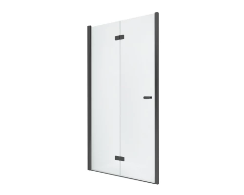 Дверь в нишу NEW TRENDY NEW SOLEO BLACK складные L 120x195 D-0227A (черный) Elit-san.ru