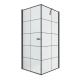 Душевое ограждение NEW TRENDY NEW SOLEO BLACK L 90x90x195 D-0285A/D-0120B (черный) Elit-san.ru