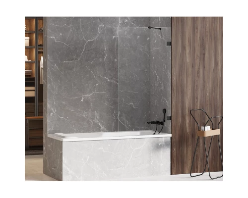 Шторка для ванны NEW TRENDY AVEXA BLACK 90x150 EXK-1980 (черный) Elit-san.ru